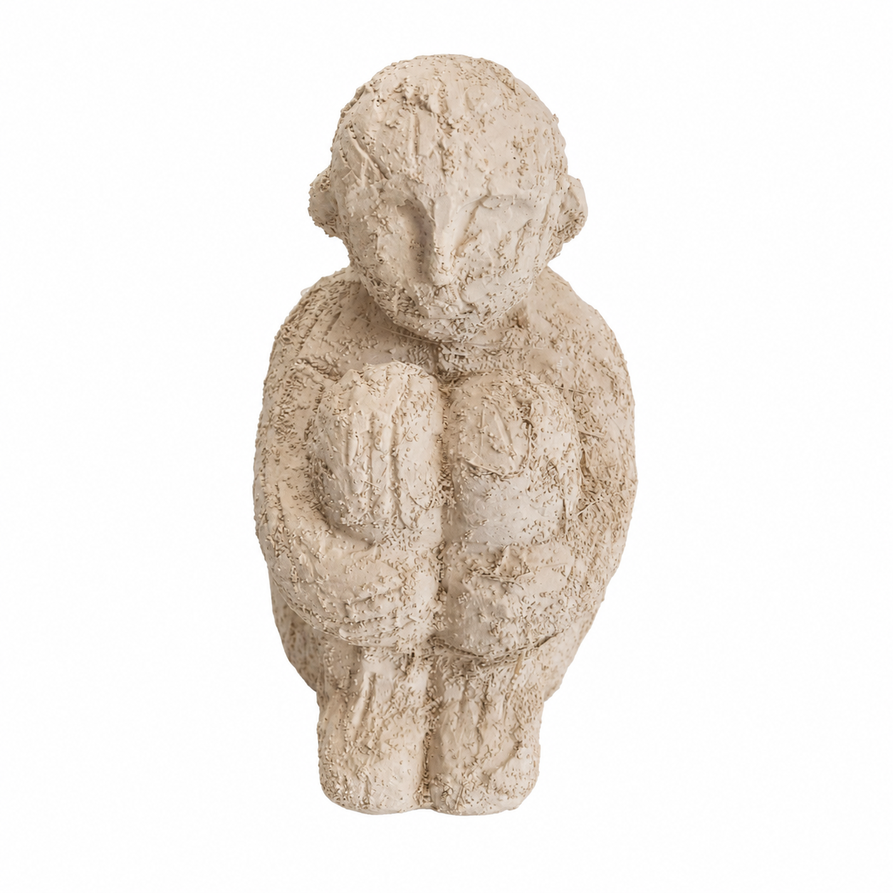 70105 - ESCULTURA EM CERAMICA HOMEM SENTADO P