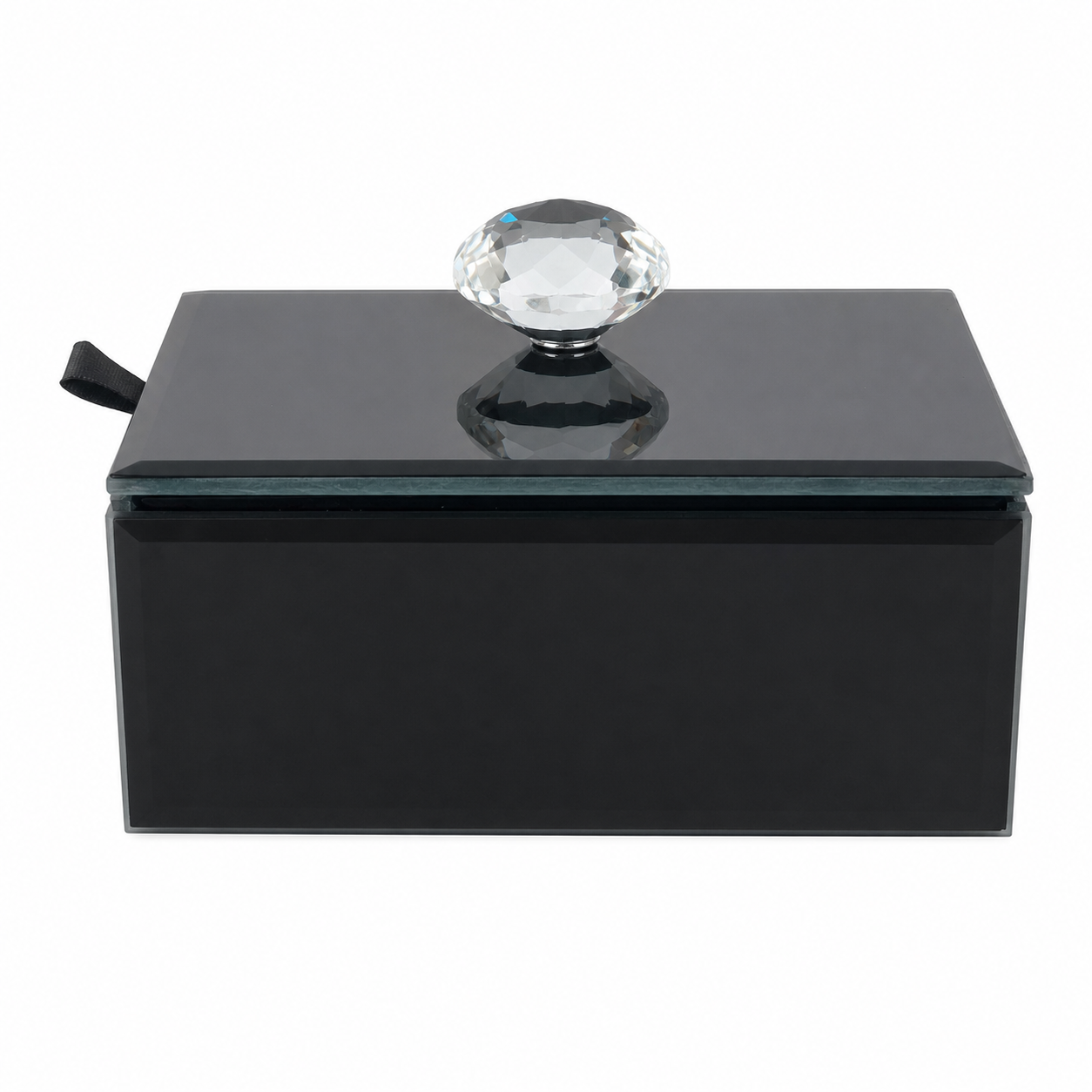 PORTA JOIAS MDF PRETO ESPELHADO