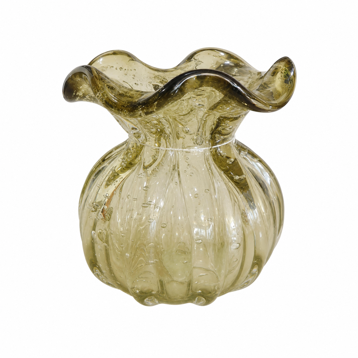 534808 - VASO EM VIDRO VERDE CLARO