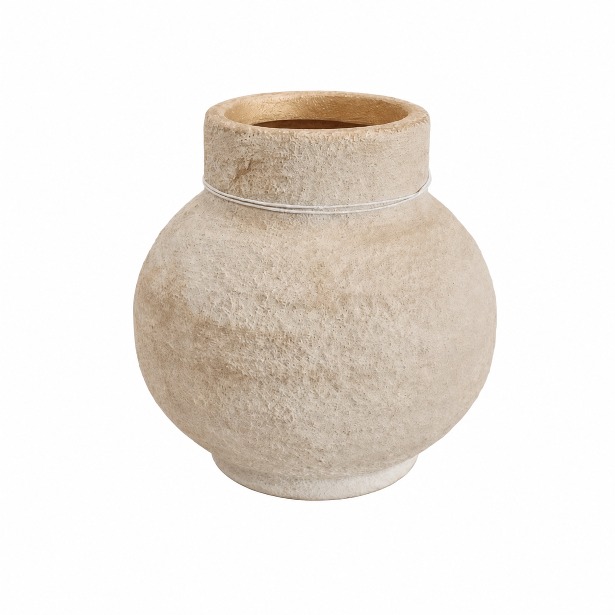 74371 - VASO EM CERAMICA MARROM P