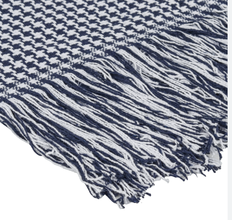 MANTA PEID DE COQ MARINHO/BRANCA 120X180C