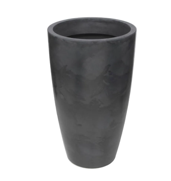 VASO VERONA 30 X 53 CM ANTIQUE PRETO
