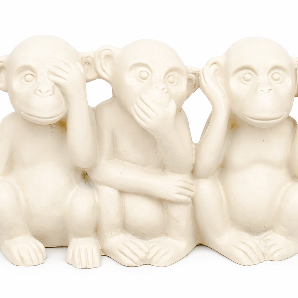 ESCULTURA MACACOS EM CIMENTO