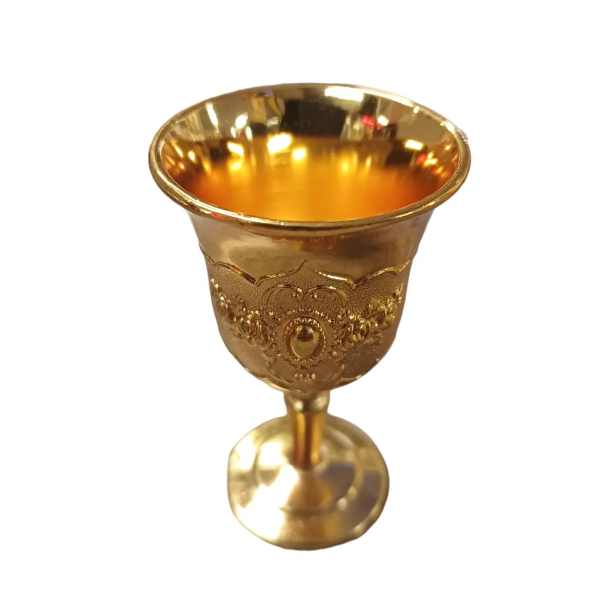 CALICE METAL DOURADO COM ALCA COLISEU