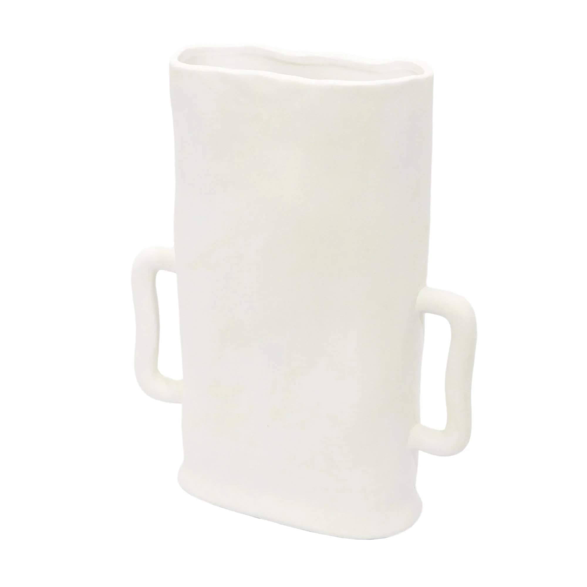 66201 - VASO EM CERAMICA BRANCO