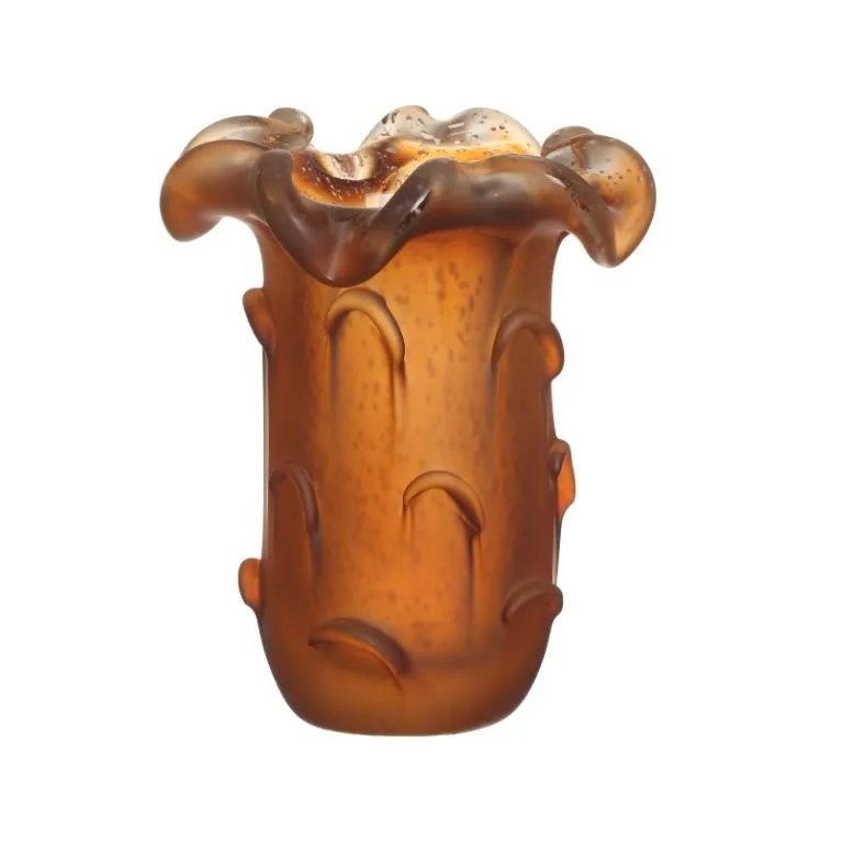 VASO ESCAMA CRISTAL FOSCO AMBAR FOSCO DEGRADE -