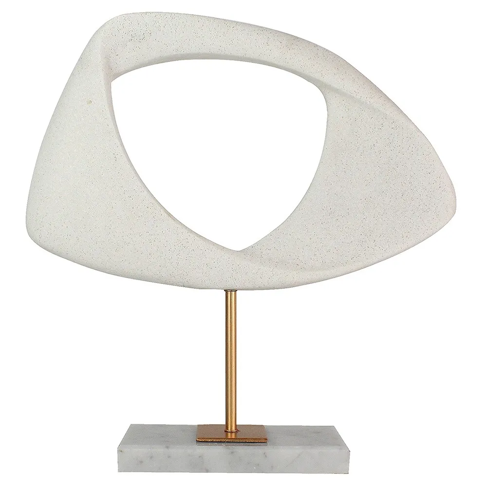 66302 - ESCULTURA EM RESINA BRANCO