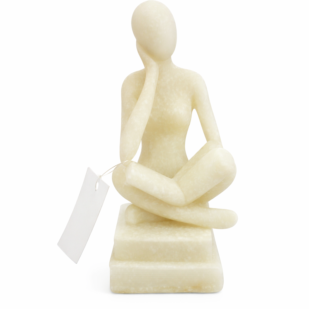 23652 ESCULTURA MENINA LIVRO EM MARMORE 7X7X12 - 600