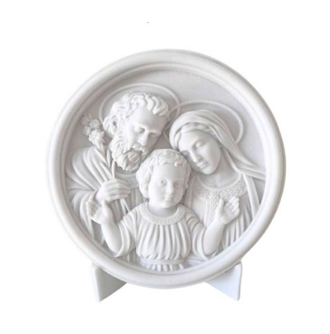 MEDALHA SAGRADA FAMILIA 18CM C/ SUPORTE