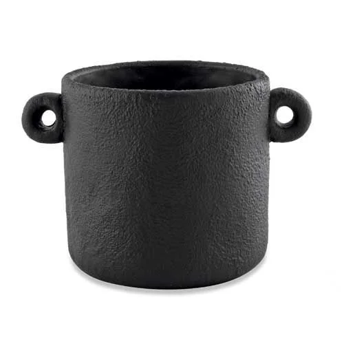 CACHEPOT EM CIMENTO PRETO