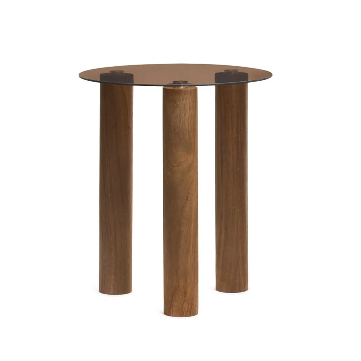 MESA EM MADEIRA E VIDRO